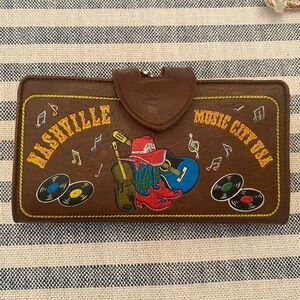 Vintage 90s Nashville Music City USA Wallet